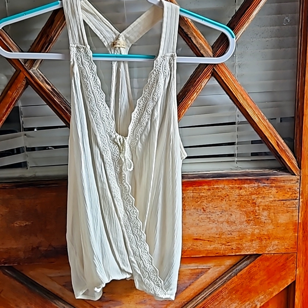 Hollister Gauze Racerback Top